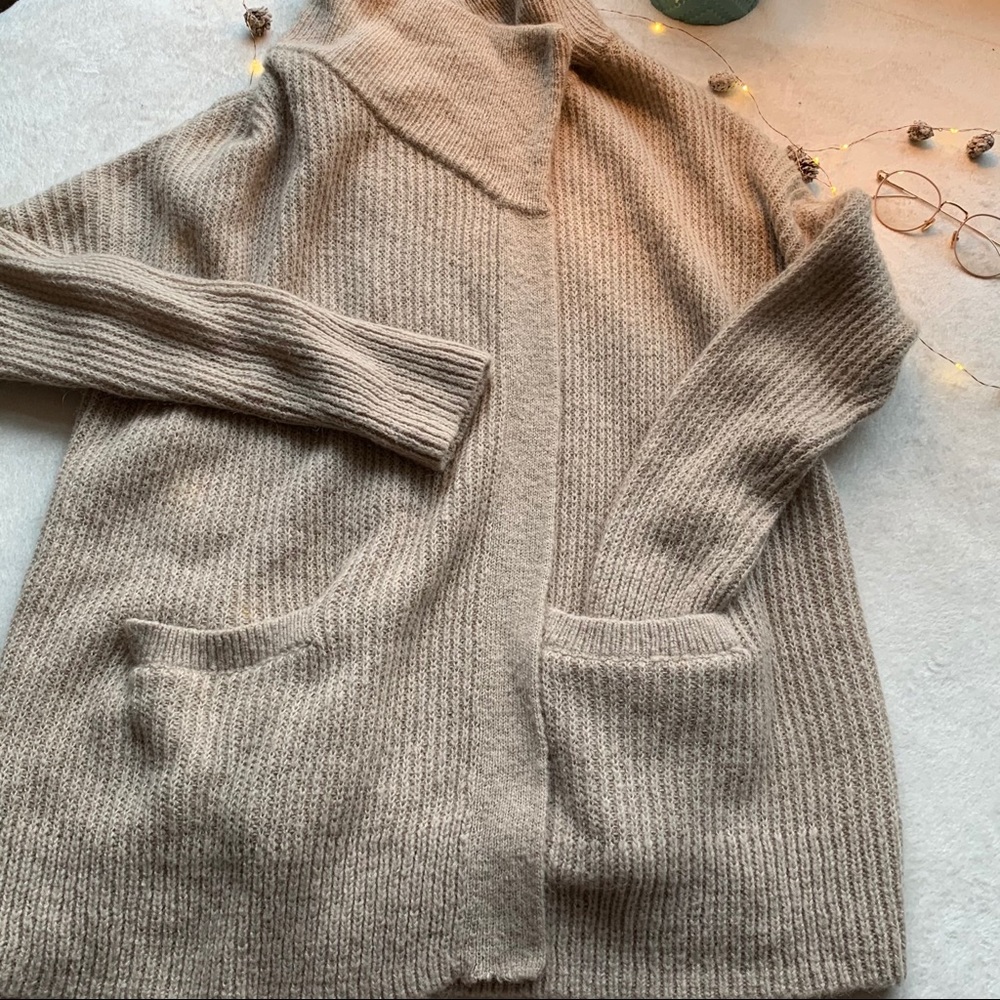 Cowl neck cardigan
